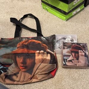 Taylor Swift Red Taylor’s Version Capital One tote bag and unopened puzzle